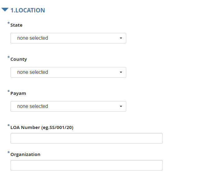Survey Form Screenshot