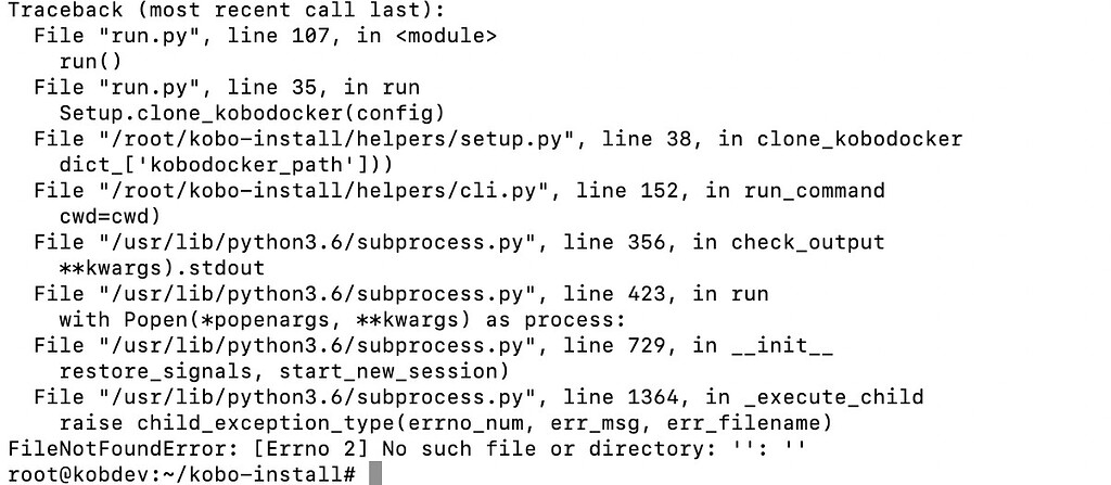I got error on install kobo toolbox on ubuntu - Kobo On Your Own Server ...