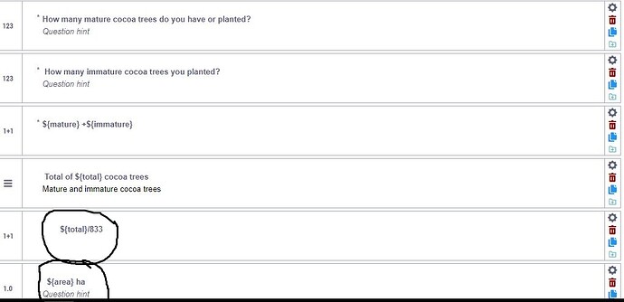 Kobo formbuilder questionaire