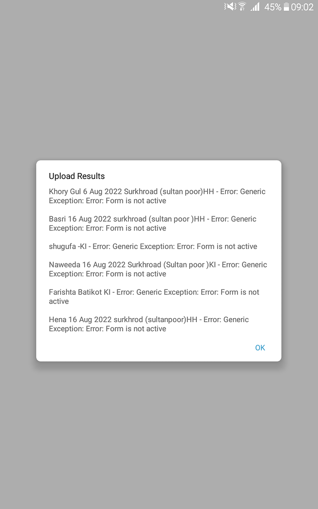Generic exception: Error: Form is not active - Data